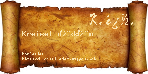 Kreisel Ádám névjegykártya