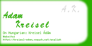 adam kreisel business card